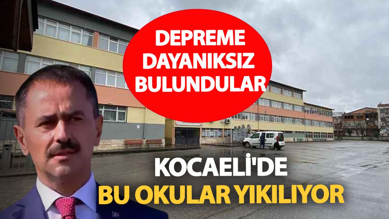Eğitimde Deprem! Kocaeli’de 16 Okul İçin Yıkım Kararı