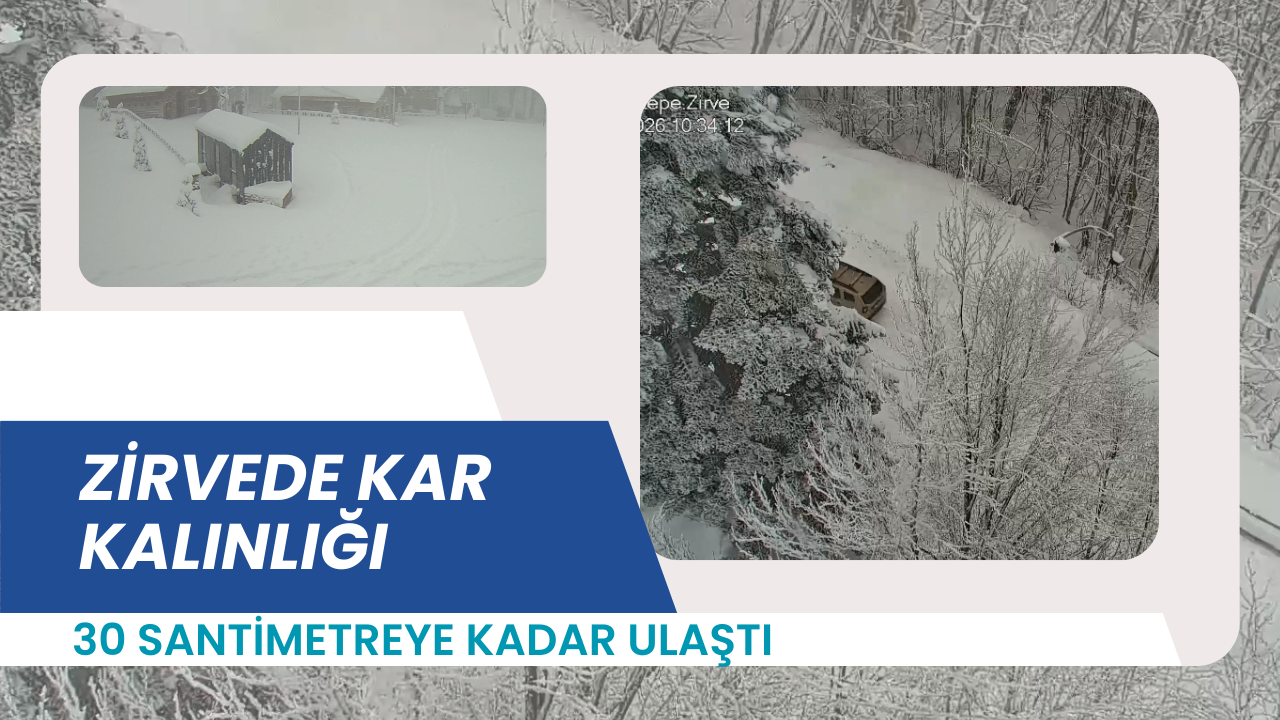 Kocaeli’de Kar Kalınlığı Zirvede 30 Santimetreyi Aştı
