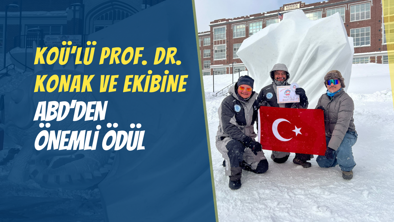 KOÜ'lü profesör ve heykel ekibine ABD’den prestijli ödül