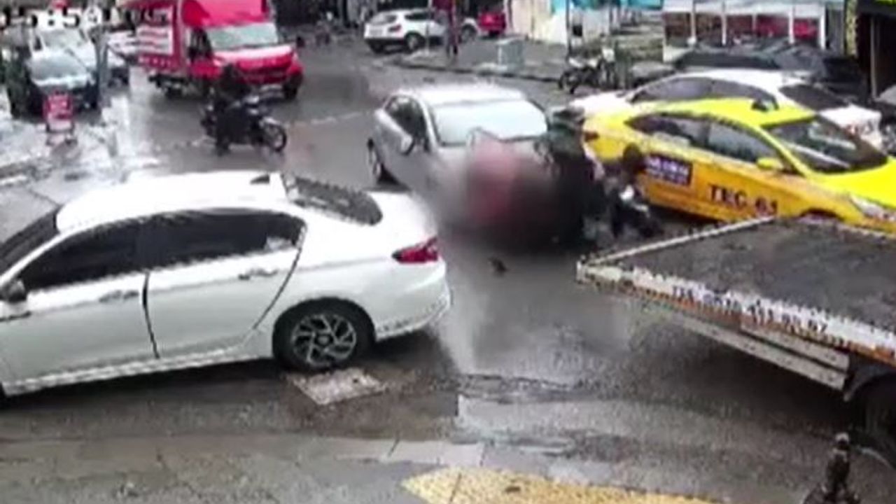 Trafikte tartıştığı kuryeye çarpan sürücünün cezası belli oldu