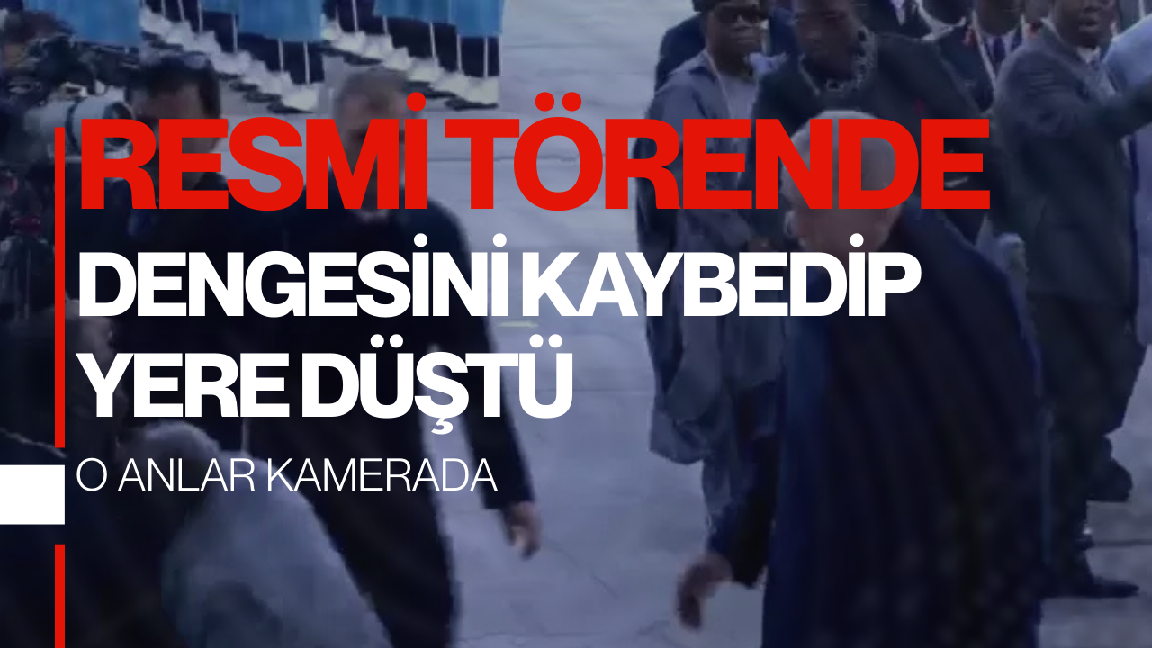 Nijerya Cumhurbaşkanı Tinubu, Ankara'daki resmi törende dengesini kaybederek düştü
