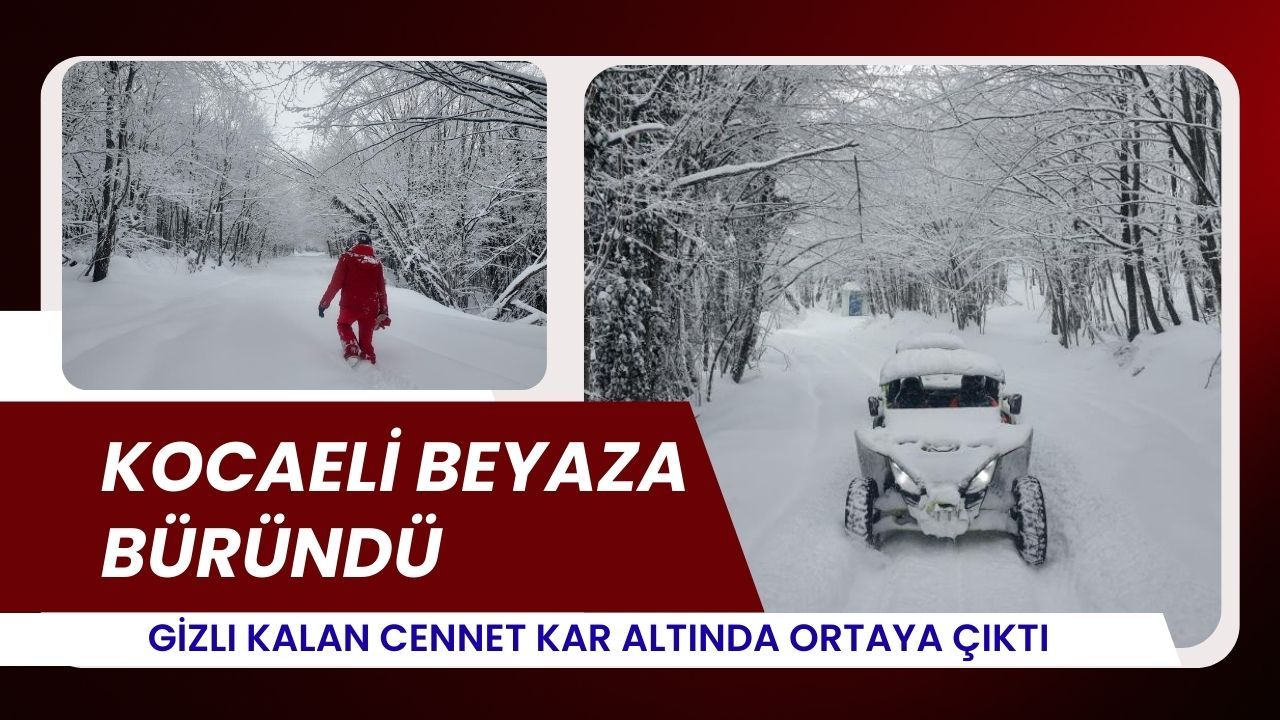 Kocaeli’de Karla Gelen Macera: Donmuş Patikalarda Çılgın Sürüş
