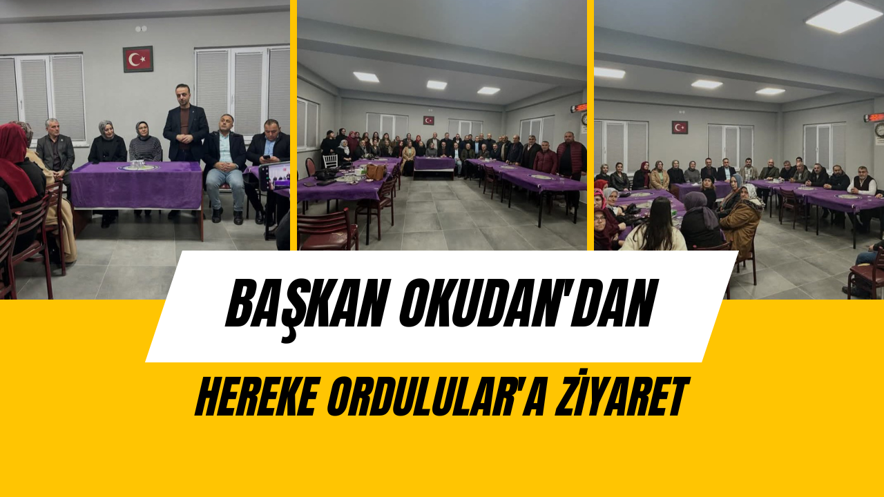 Başkan Okudan'dan Hereke Ordulular'a ziyaret