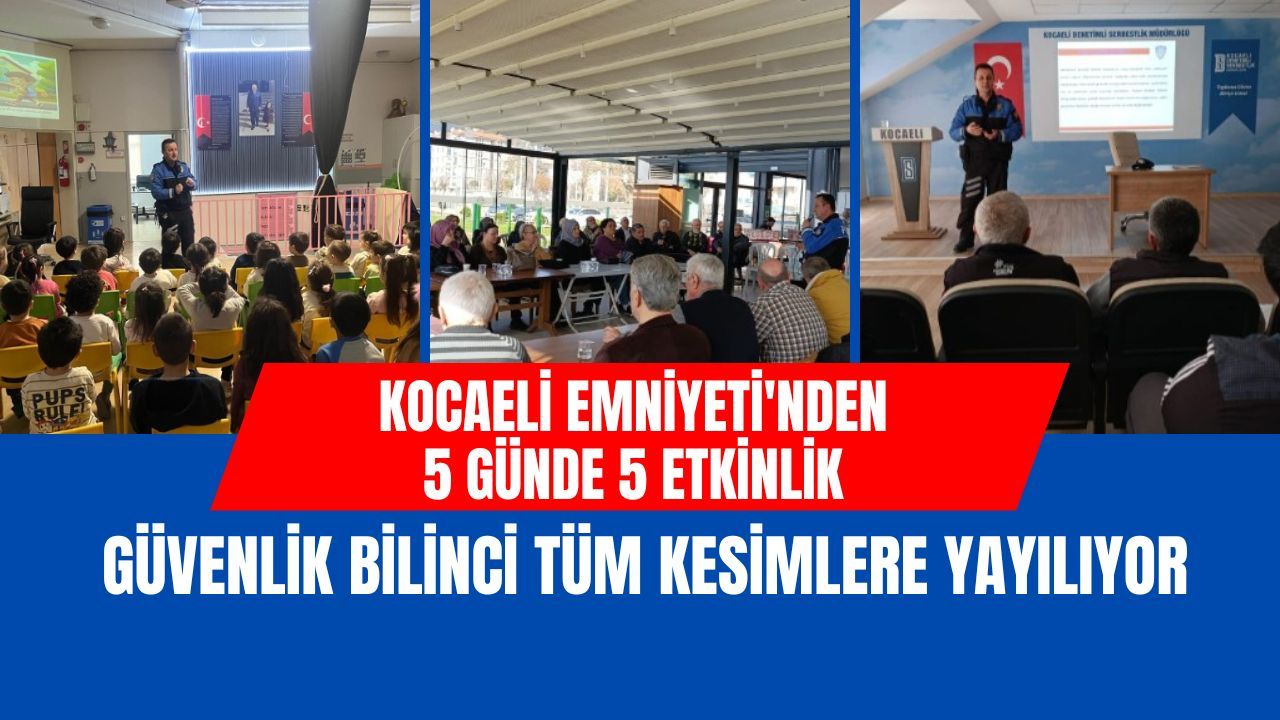 Güvenlik Bilinci Sokakta Yükseliyor: Kocaeli Emniyetinden Suçla Mücadelede Farklı Yöntem