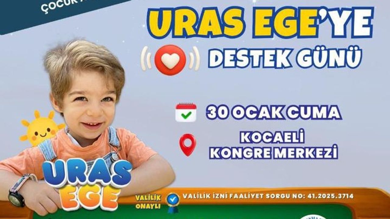 DMD Hastası Uras Ege İçin Kocaeli Tek Yürek Oluyor