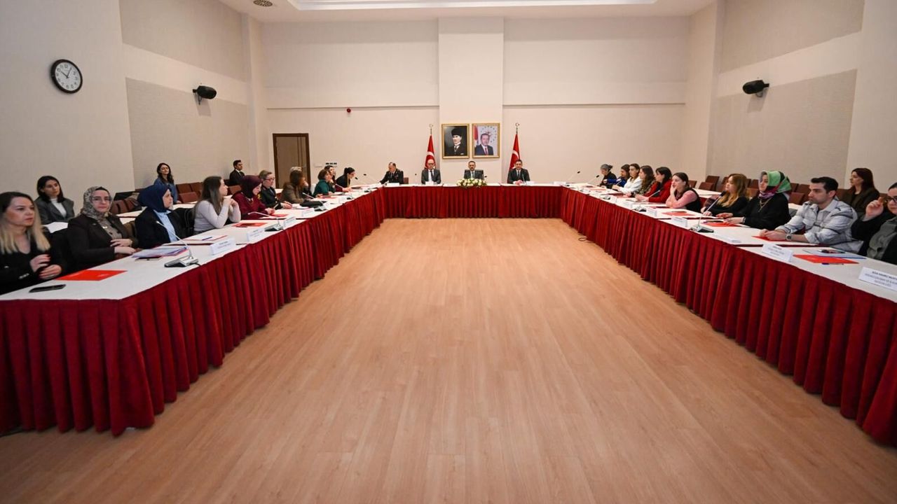 Kadına Yönelik Şiddetle Mücadele İl Eylem Planı Hazırlık Çalıştayı Vali Aktaş Başkanlığında Gerçekleşti