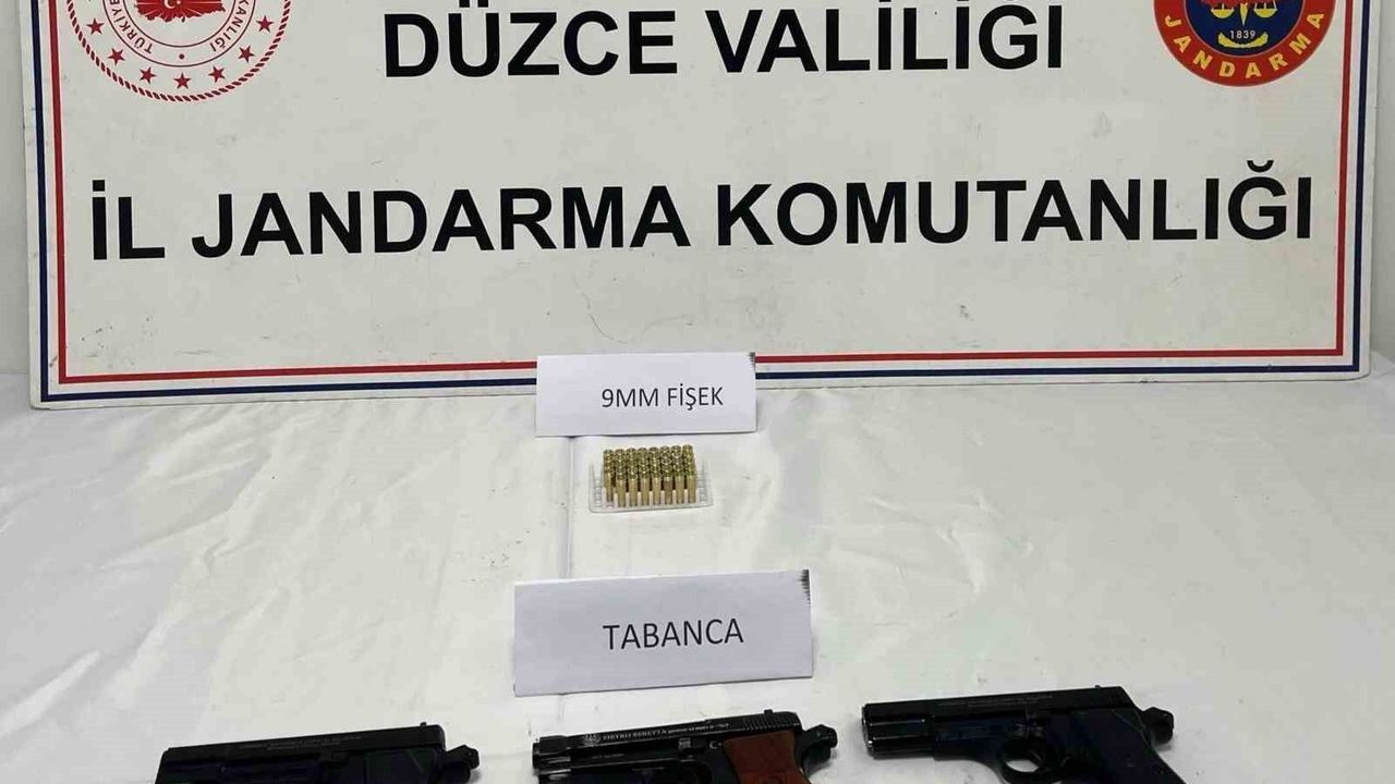 Düzce’de Jandarmadan Ruhsatsız Silah Operasyonu