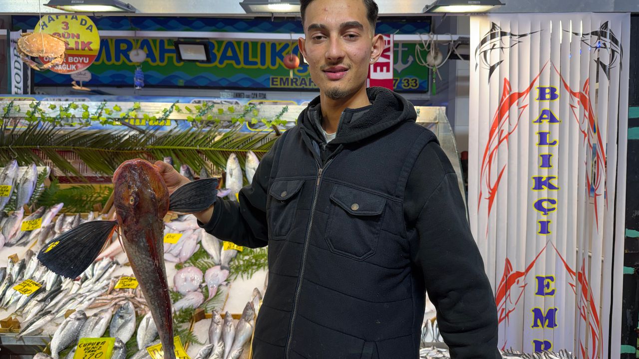 Kocaeli’de fırtına balık tezgâhlarını etkiledi