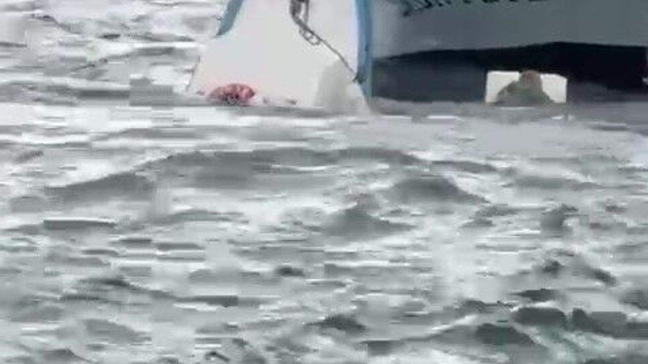 Karaköy'de yolcu vapuru balıkçı teknesine çarptı: Denize düşen kişi kurtarıldı