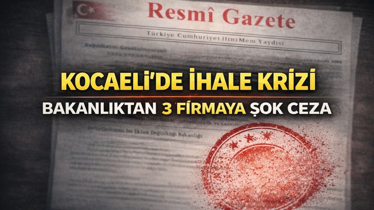 Kocaeli’de İhale Şoku: Üç Firma İçin Kapılar Kapandı