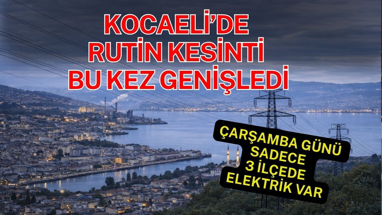 Kocaeli’de Haftanın Ortasında Yine Elektrik Kesintisi: Birçok İlçede Saatlerce Sürecek