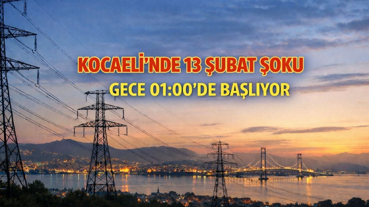 Gece Başlıyor Gün Boyu Sürecek: Kocaeli'de Dev Elektrik Kesintisi