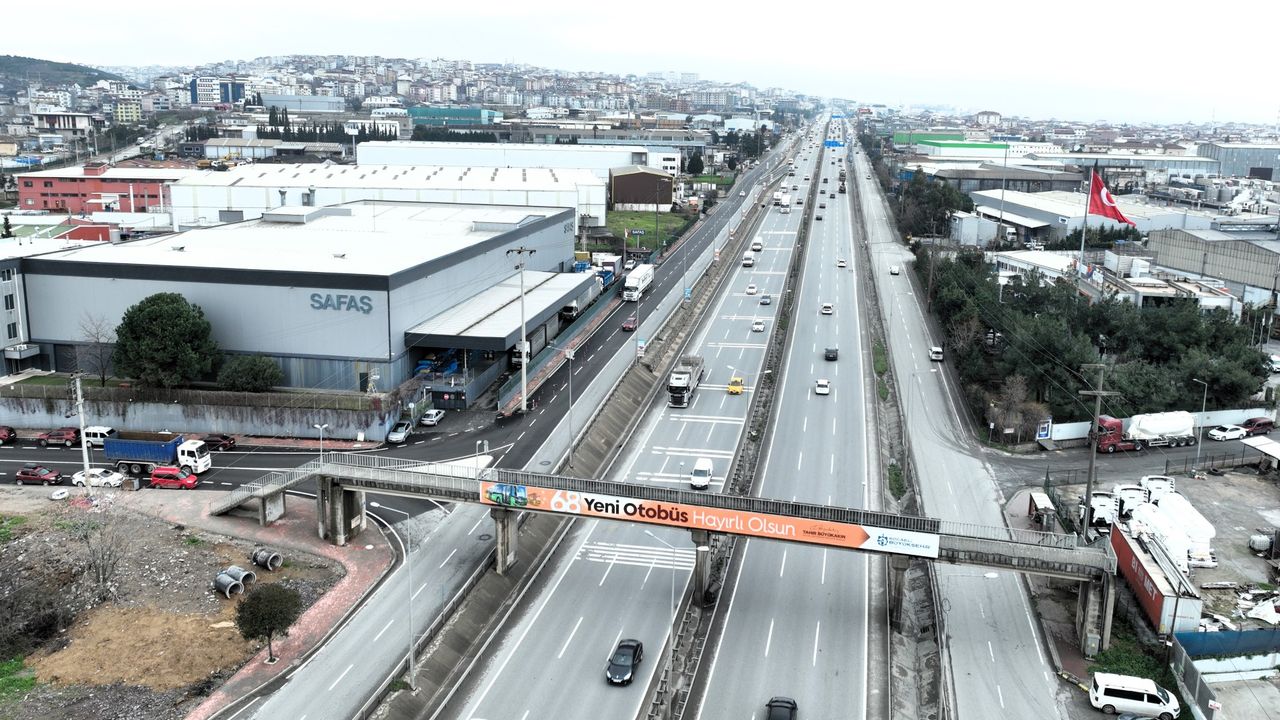 Gebze’de yeni yan yol çıkışı trafiği rahatlattı