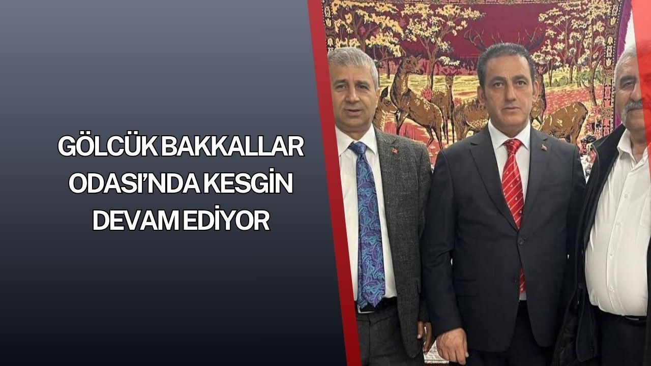 Gölcük Bakkallar Odası’nda Faruk Hikmet Kesgin yeniden başkan seçildi