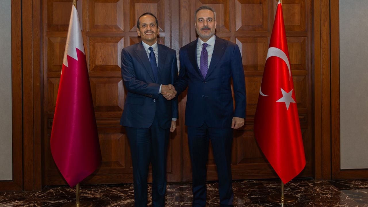 Hakan Fidan, Katarlı Mevkidaşı Al Thani’yi Ankara’da Ağırladı