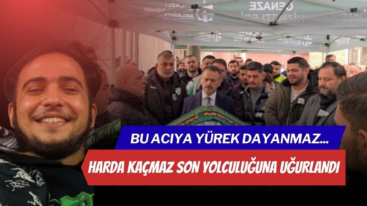 Tribünden düşen Harda Kaçmaz gözyaşlarıyla son yolculuğuna uğurlandı