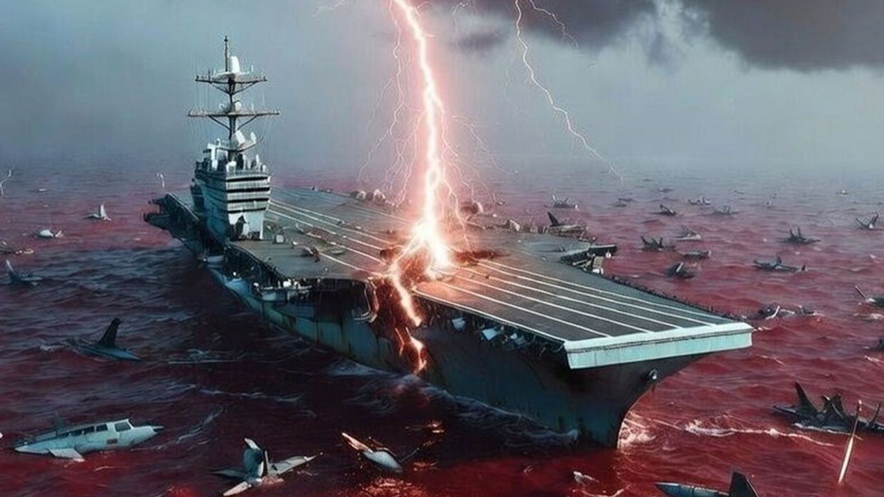 İran Devrim Muhafızları Ordusu’ndan ABD uçak gemisi USS Abraham Lincoln’e mesaj