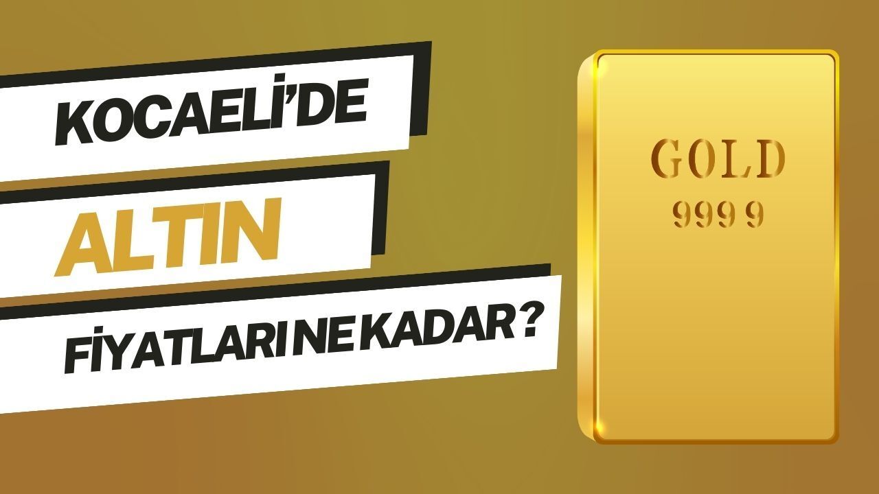 Kocaeli Altın Fiyatları: Düşüş Sürüyor