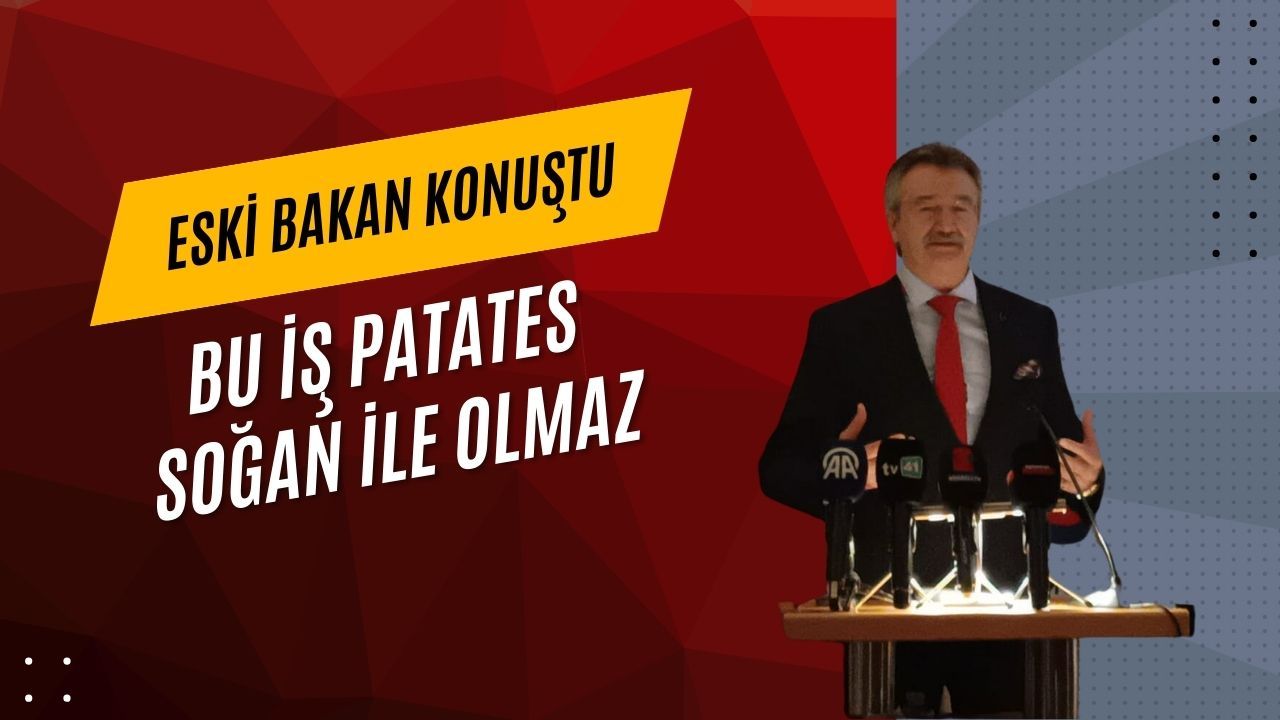 Kürşad Tüzmen: “Bu iş patates soğanla olmaz”