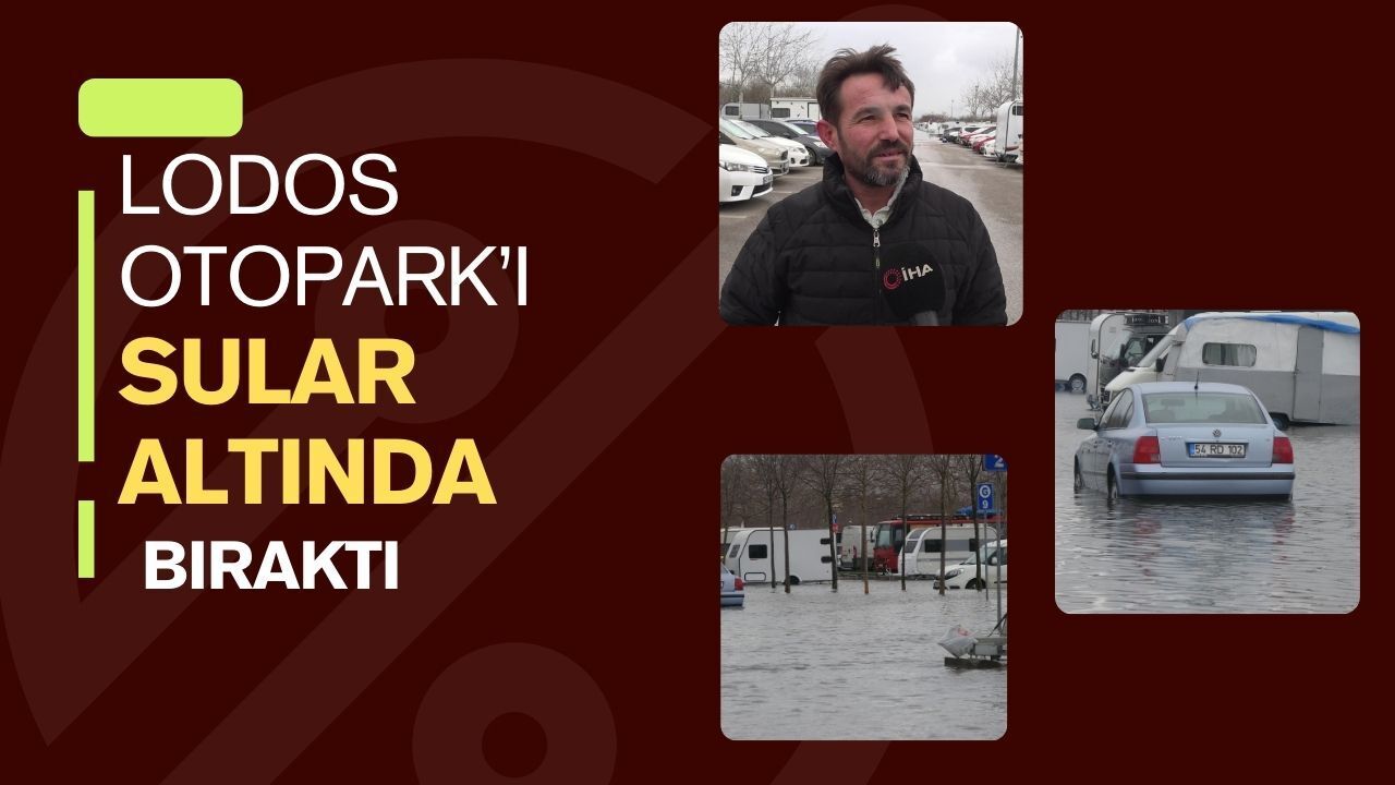 Kocaeli’de Lodos Otoparkı Sular Altında Bıraktı