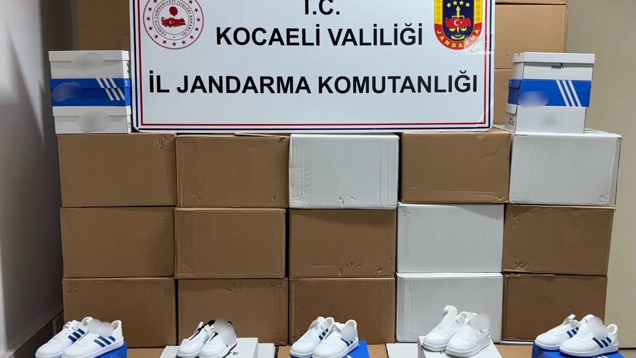 Dilovası’nda 1028 çift sahte ayakkabı ele geçirildi