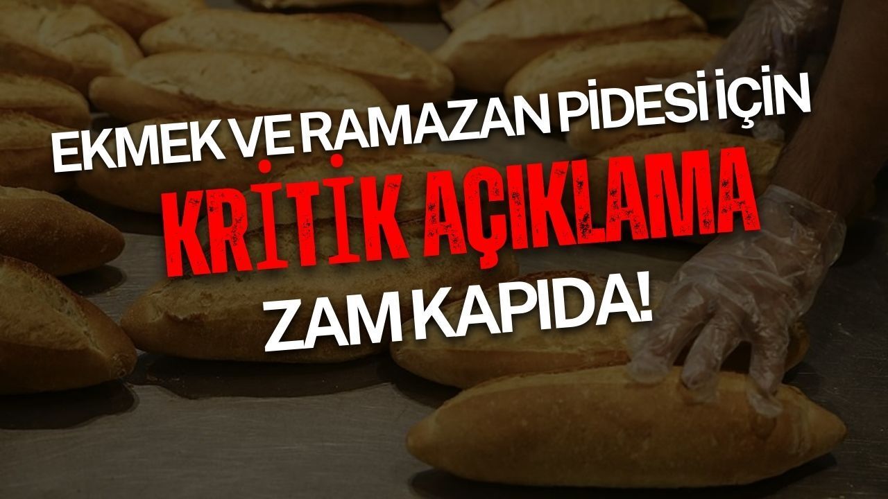 Ekmek ve ramazan pidesi fiyatları için kritik açıklama: Kocaeli’de zam olacak mı?
