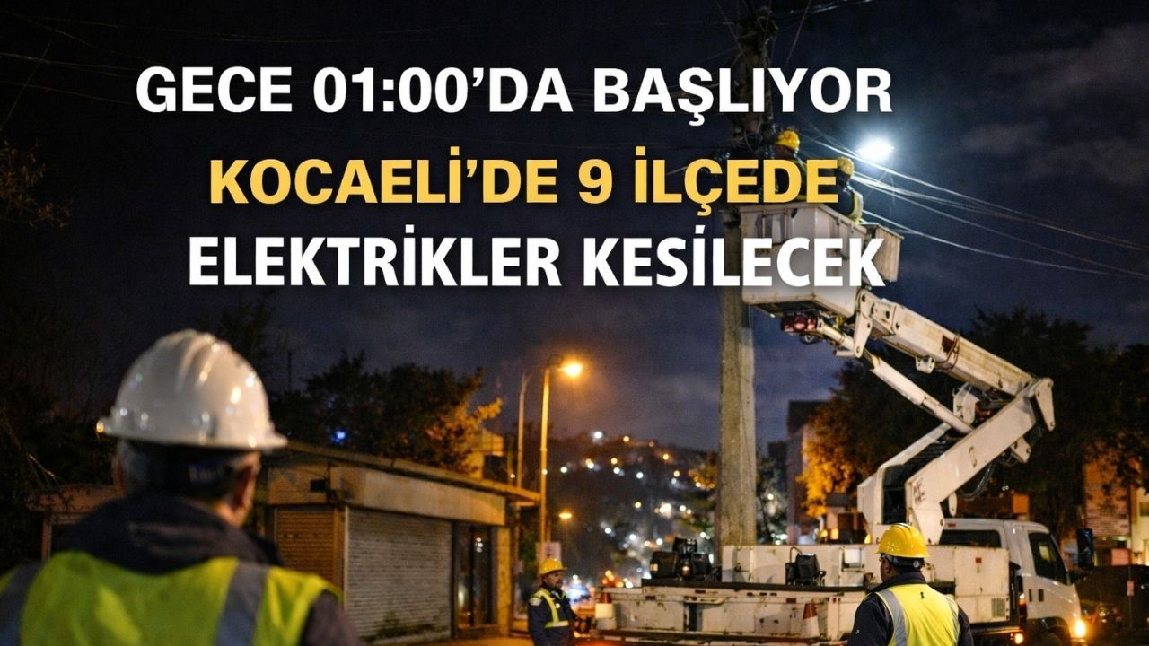 Gebze ve Dilovası Geceyi Karanlıkta Geçirecek: Kocaeli’nde Büyük Elektrik Kesintisi