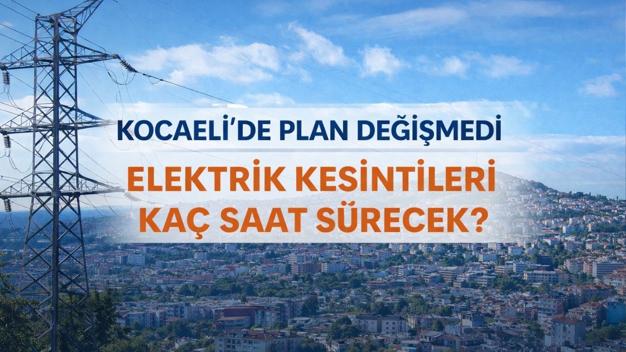 Kocaeli Genelinde Elektrik Kesintisi: Saatler 09.00’u Gösterdiğinde Başlayacak