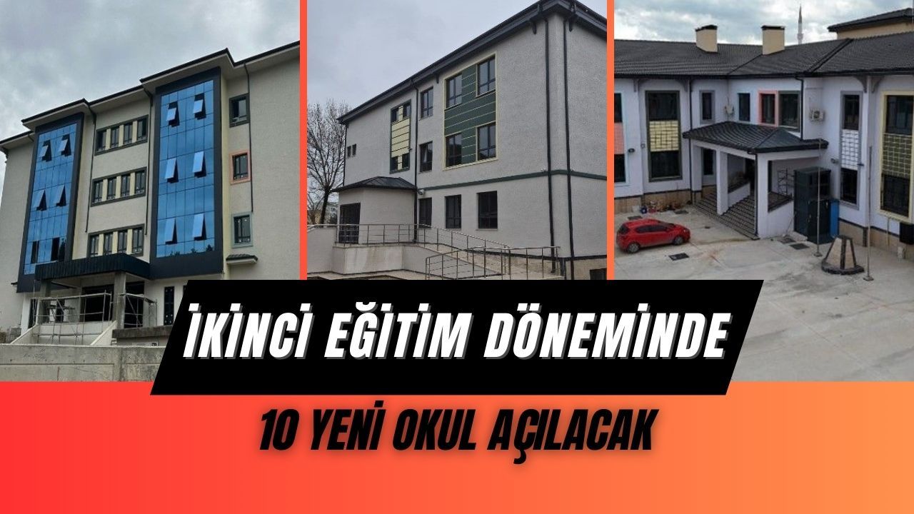 Kocaeli'de ikinci eğitim döneminde 10 yeni okul başlayacak!