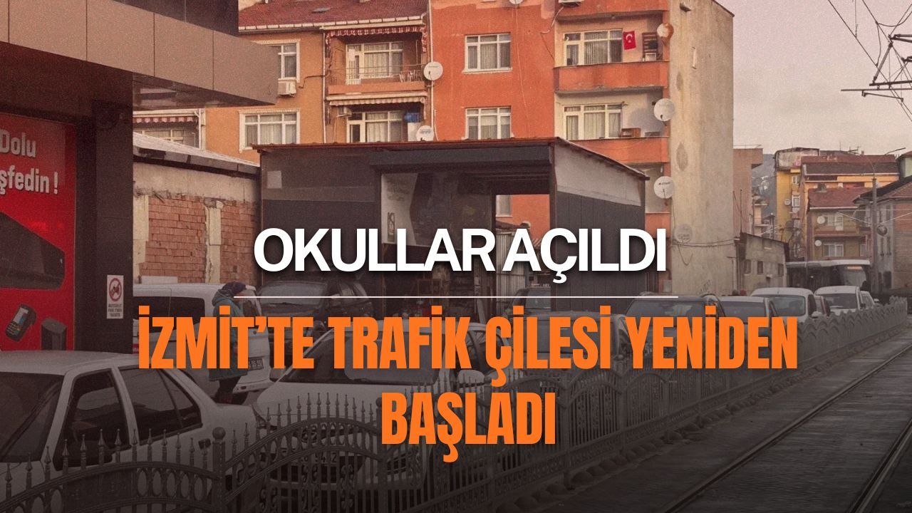 Kocaeli’de trafik kaosu yeniden: Okullar açıldı, yollar kilitlendi
