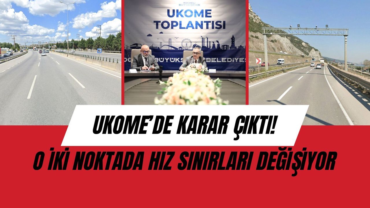 UKOME’de D-100 Kararı: Kocaeli’de Hız Limitleri Yeniden Düzenlendi