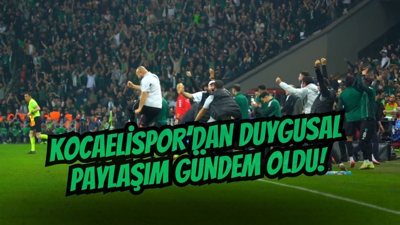 Kocaelispor’dan taraftara duygusal çağrı: “Ayrı kalamam, ayrılamam yolundan!”