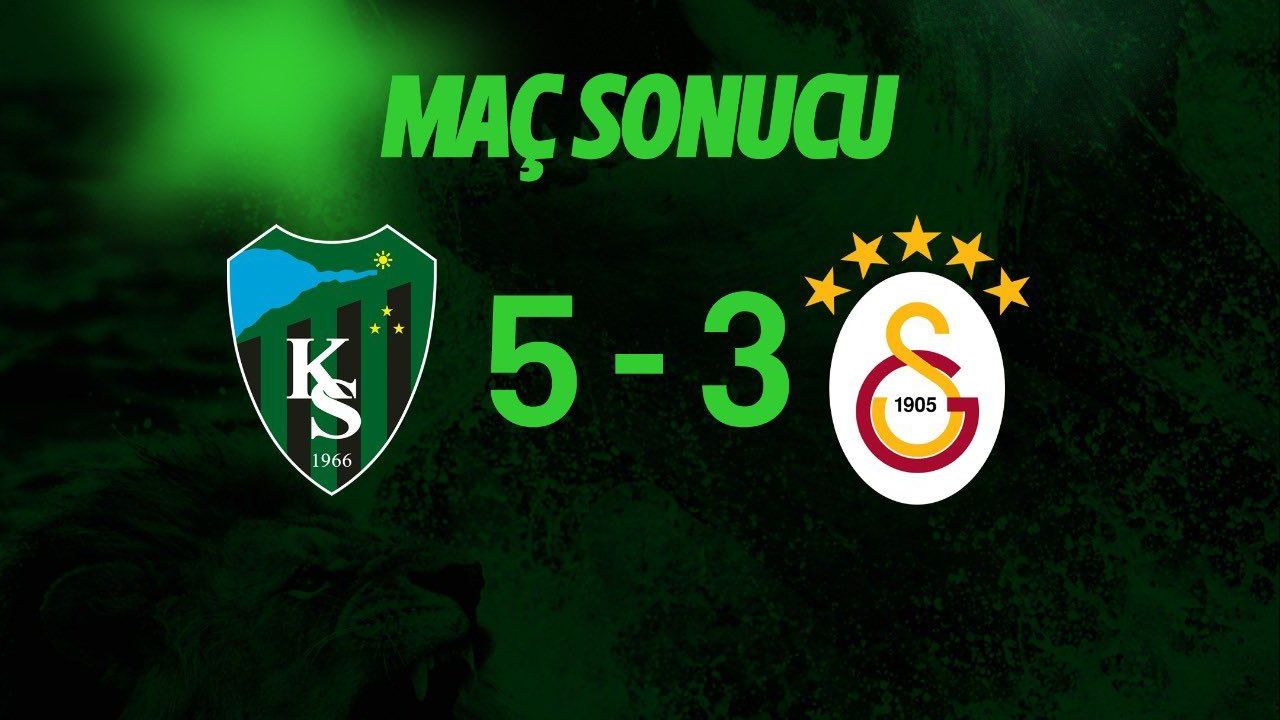 Kocaelispor eSüper Lig’de Galatasaray’ı devirdi, 3. sıraya yükseldi