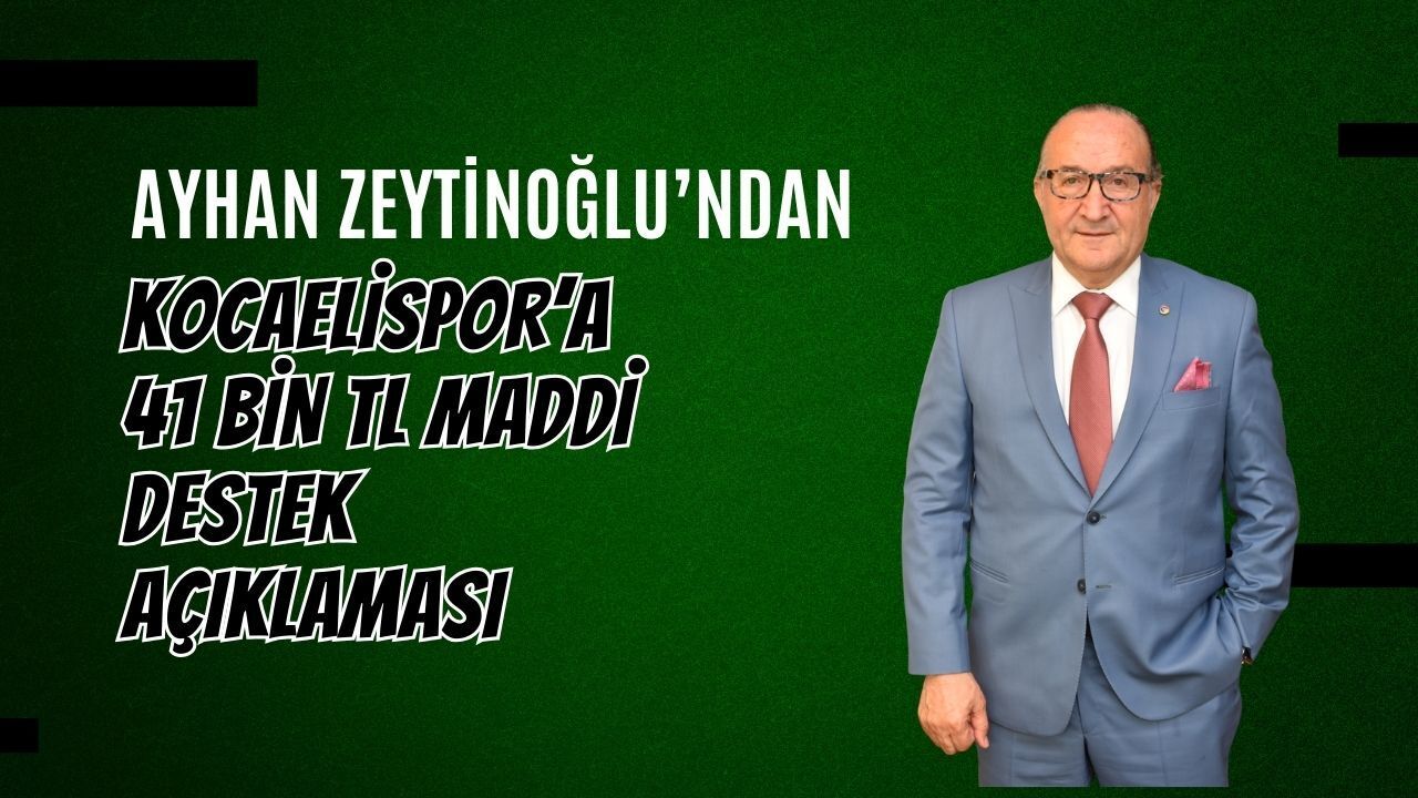 KSO Başkanı Ayhan Zeytinoğlu’ndan Kocaelispor’a Destek