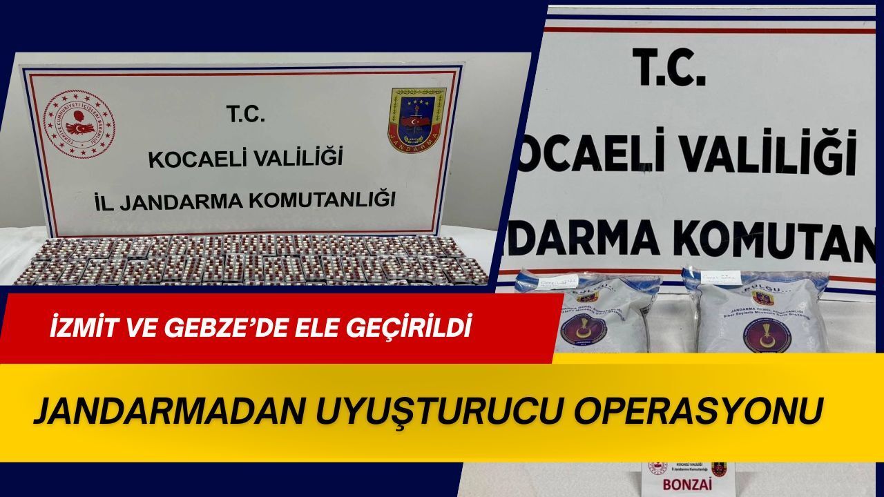 Kocaeli’de Jandarmadan Uyuşturucu Operasyonu: Kilolarca Bonzai Ele Geçirildi