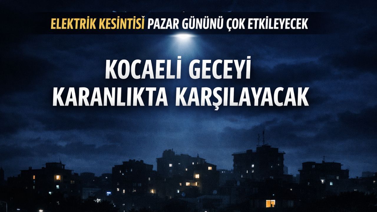 Planlı Bakım mı Bitmeyen Arıza mı? Kocaeli’de Elektrik Kesintileri Gece Başlıyor