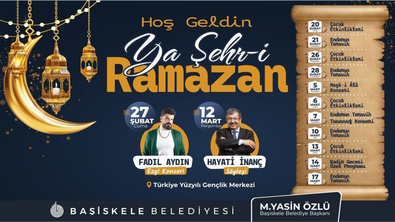 Başiskele’de Ramazan Bereketi Kültür ve Sanatla Yaşanacak