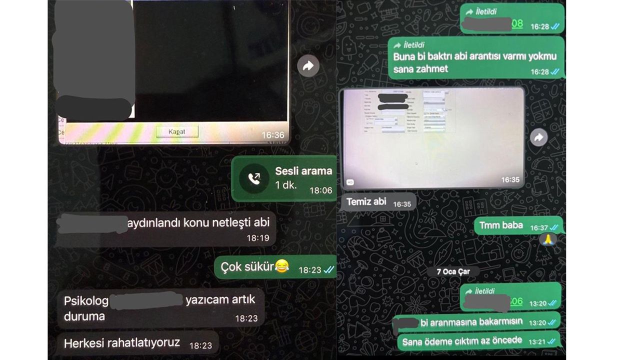 Casperlar soruşturmasında sıcak gelişme: Zabıt katibinin WhatsApp yazışmaları ortaya çıktı