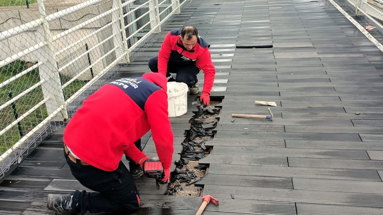 Şehir Hastanesi üst geçidinde konfor ve güvenlik artırıldı