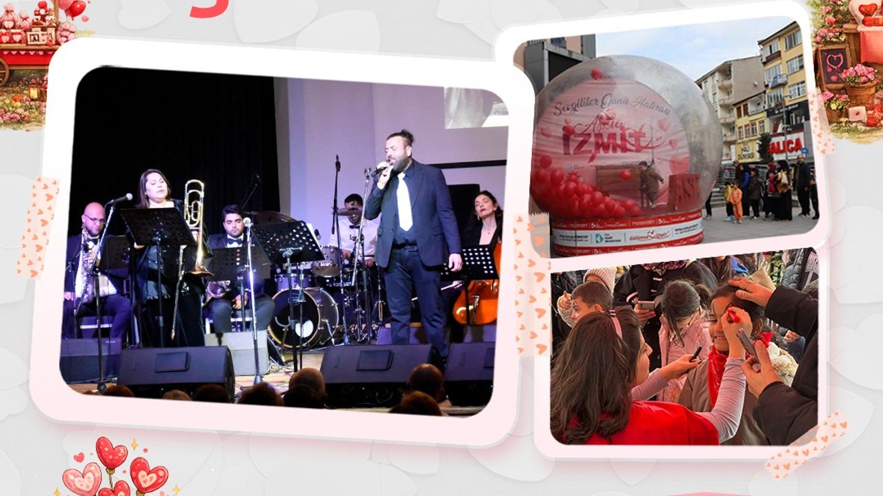 Sevgililer Günü’nde İzmit Meydanı’nda Renkli Buluşma