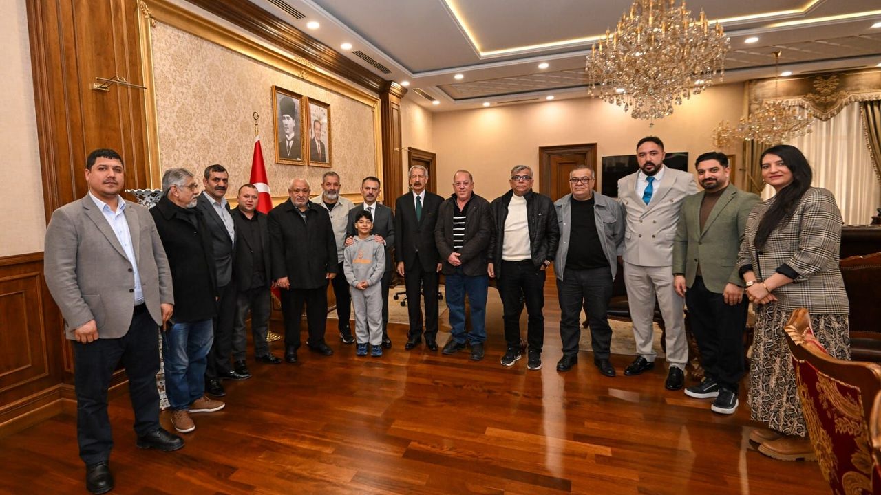 Roman Derneklerinden Vali İlhami Aktaş’a Ziyaret