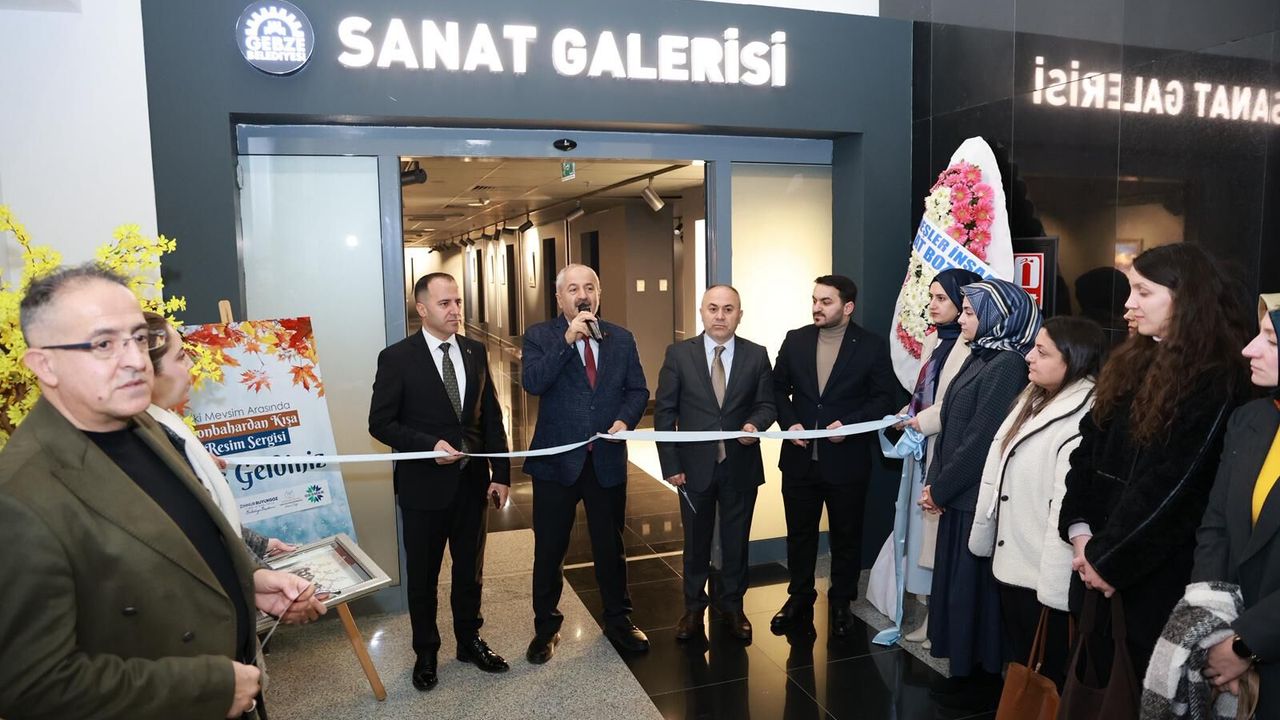 Gebze Sanat Galerisi’nde “İki Mevsim Arasında: Sonbahardan Kışa” Resim Sergisi Açıldı