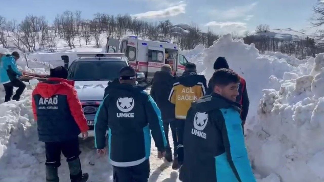 Karla Mücadelede Zamanla Yarış: Göğüs Ağrısı Olan Hastaya Ekipler Seferber Oldu