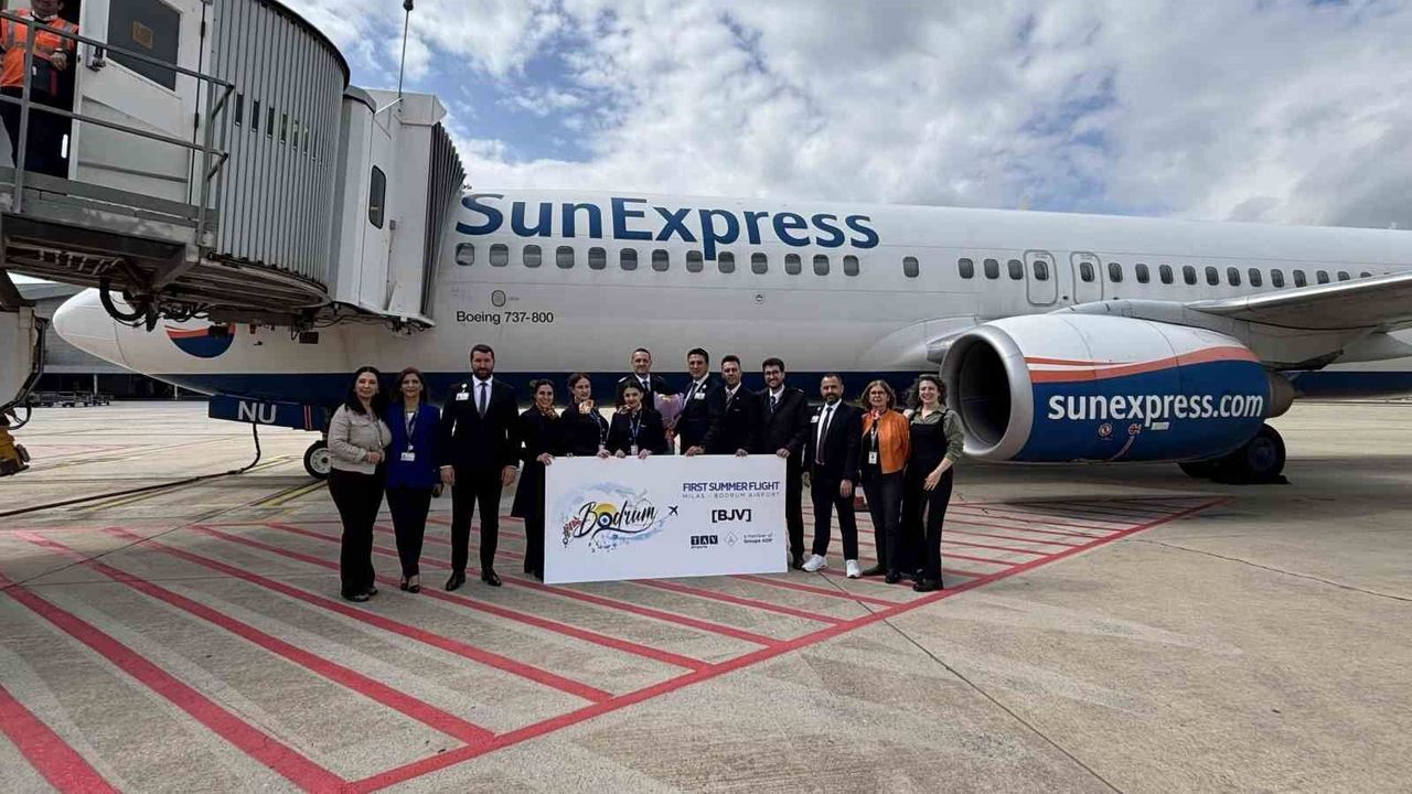 Milas-Bodrum Havalimanı yaz sezonuna Frankfurt uçuşuyla başladı