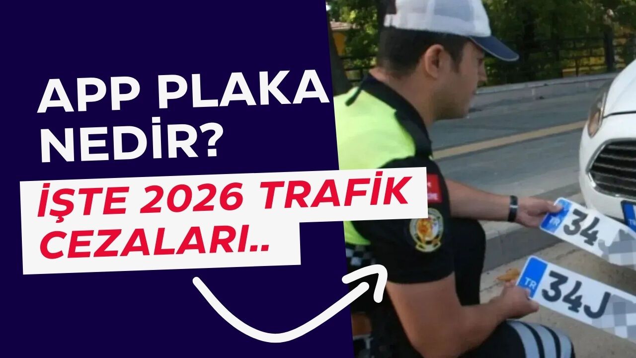 APP Plaka Nedir, Nasıl Değiştirilir? 2026 Yeni Trafik Cezaları
