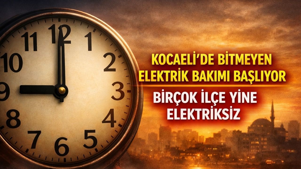 Elektrikler Sabah Gidiyor: Kocaeli'de Pazartesi Günü Hangi İlçeler Etkilenecek?