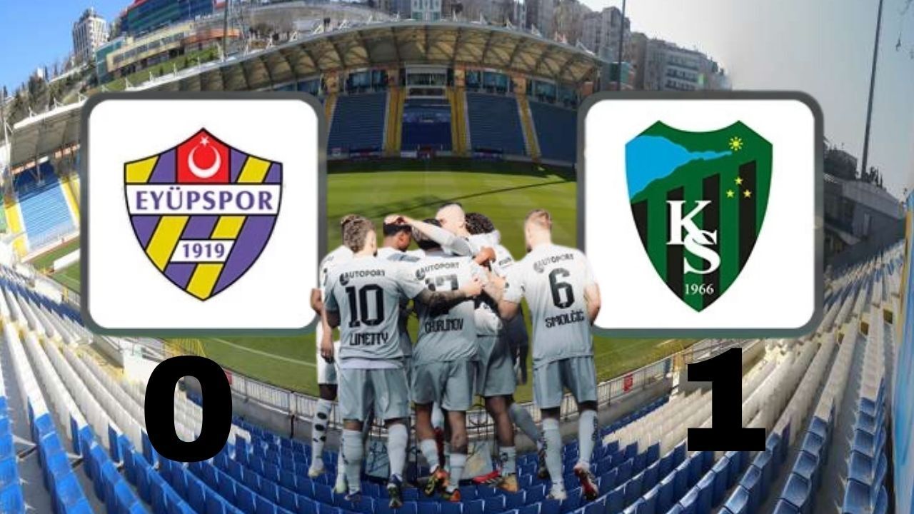 Kocaelispor Eyüpspor’u mağlup ederek 2 maç sonra 3 puanı aldı
