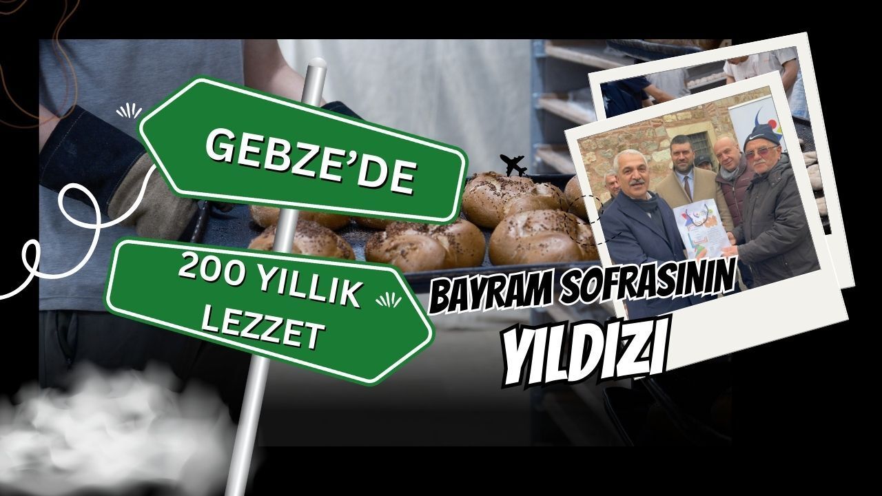 Gebze’de bayram sofralarının yıldızı: 200 yıllık çörek vatandaşlarla buluştu