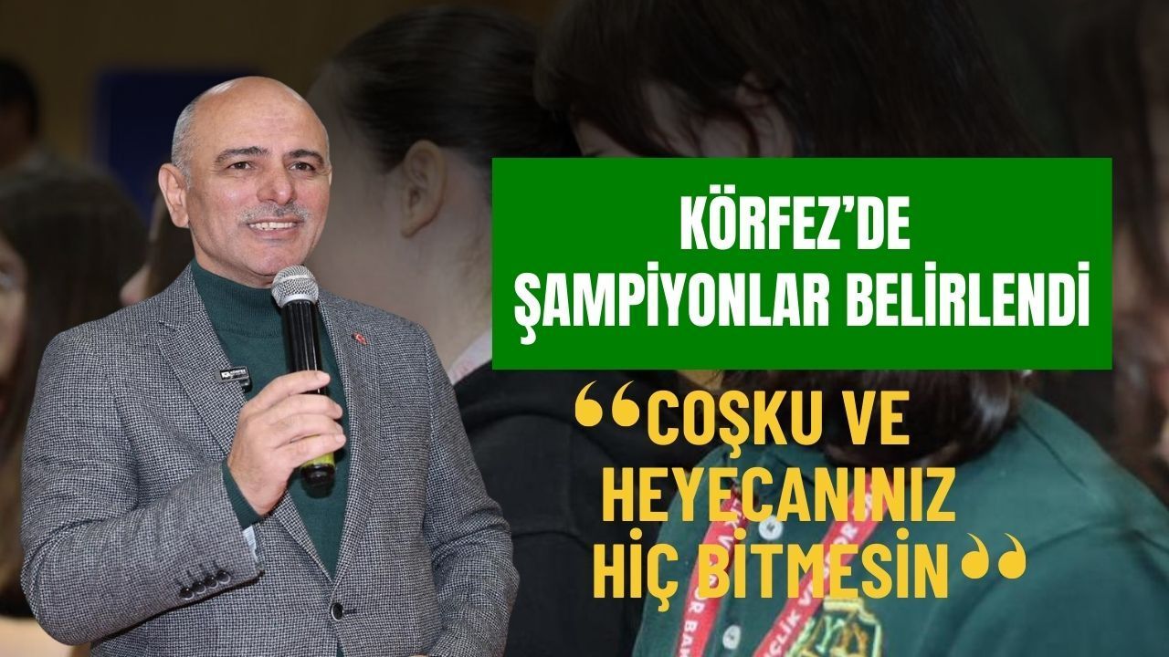 Ortaokul kız voleybolunda heyecan dolu final: Körfez’de şampiyonlar belirlendi