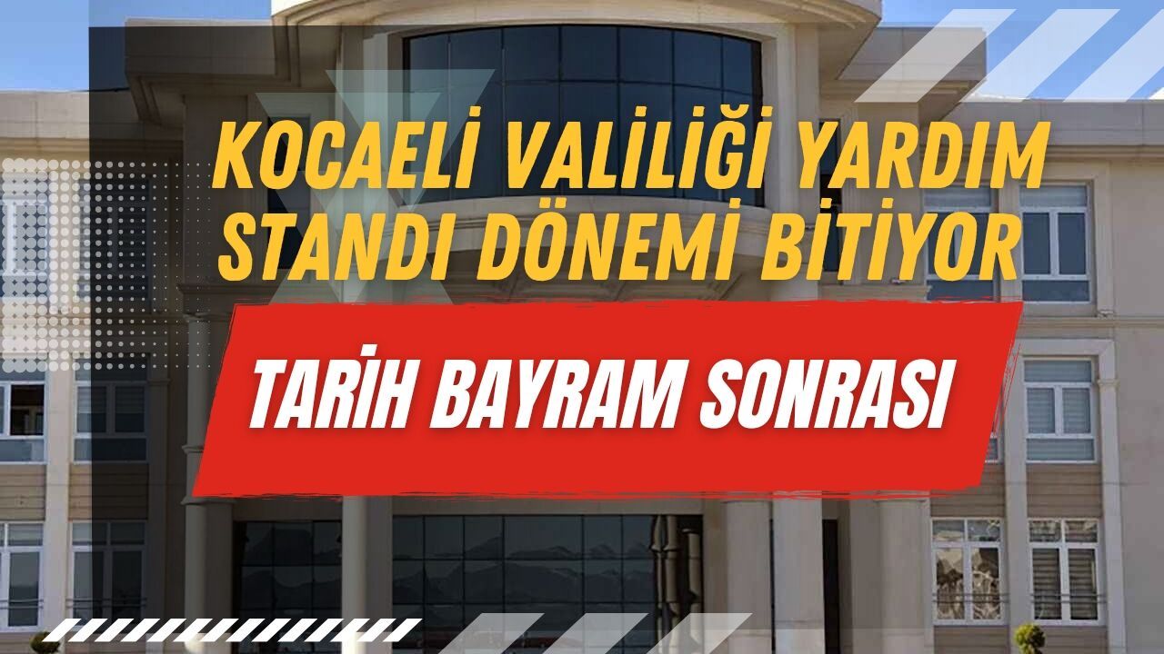 Kocaeli’de “Yardım Standı” Dönemi Kapanıyor